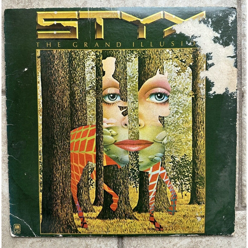 Styx – The Grand Illusion Original Vinyl Record LP Album SP-5012 1977